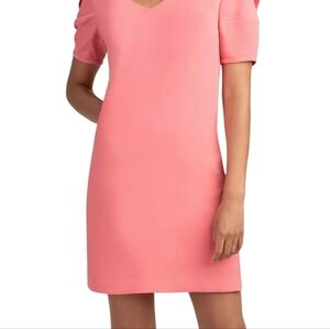 Trina Turk -Women's Size M ,Coral Pink Short Sleeve Dress. Cocktail, Office